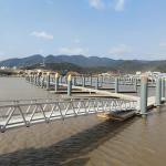 Marine Aluminum Dock Gangway Aluminum Alloy Frame HDPE Modular Pontoon
