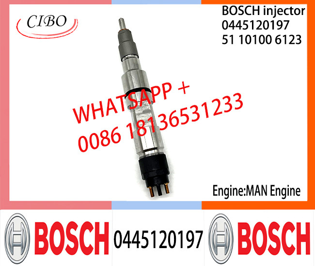 BOSCH 0445120197 51101006123 Neutral Fuel Injector Assembly 0445120197 51101006123 For MAN
