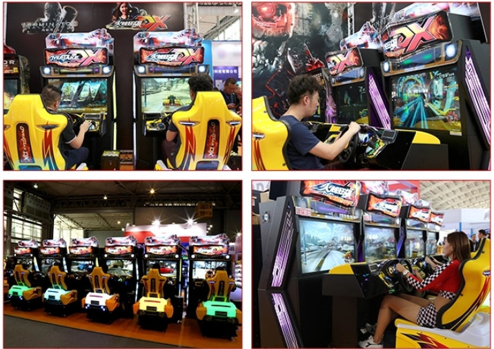 Amusement Coin Operated Arcade Car Racing Video Simulator