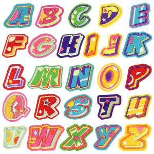 Wholesale Embroidered Velcro Hook Embroidered Letter Patches For Jeans Socks Labels from china suppliers