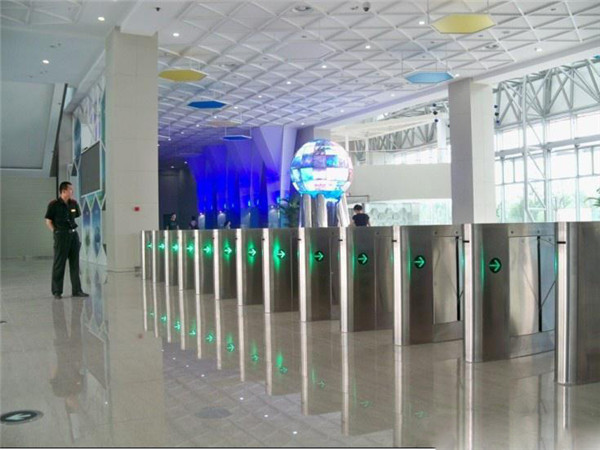 Mechanical Anti Pinch Retractable Barrier Gate Speed Gate Turnstile With LED Light