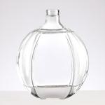500ml 750ml Small Mouth Round Flat Liquor Wine Glass Bottle with Cap OEM/ODM