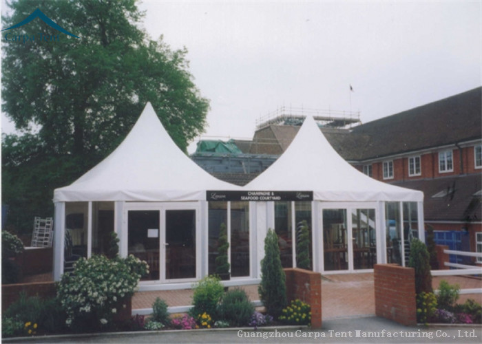 European Aluminum Pagoda Tents With Glass Wall For Outdoor Event