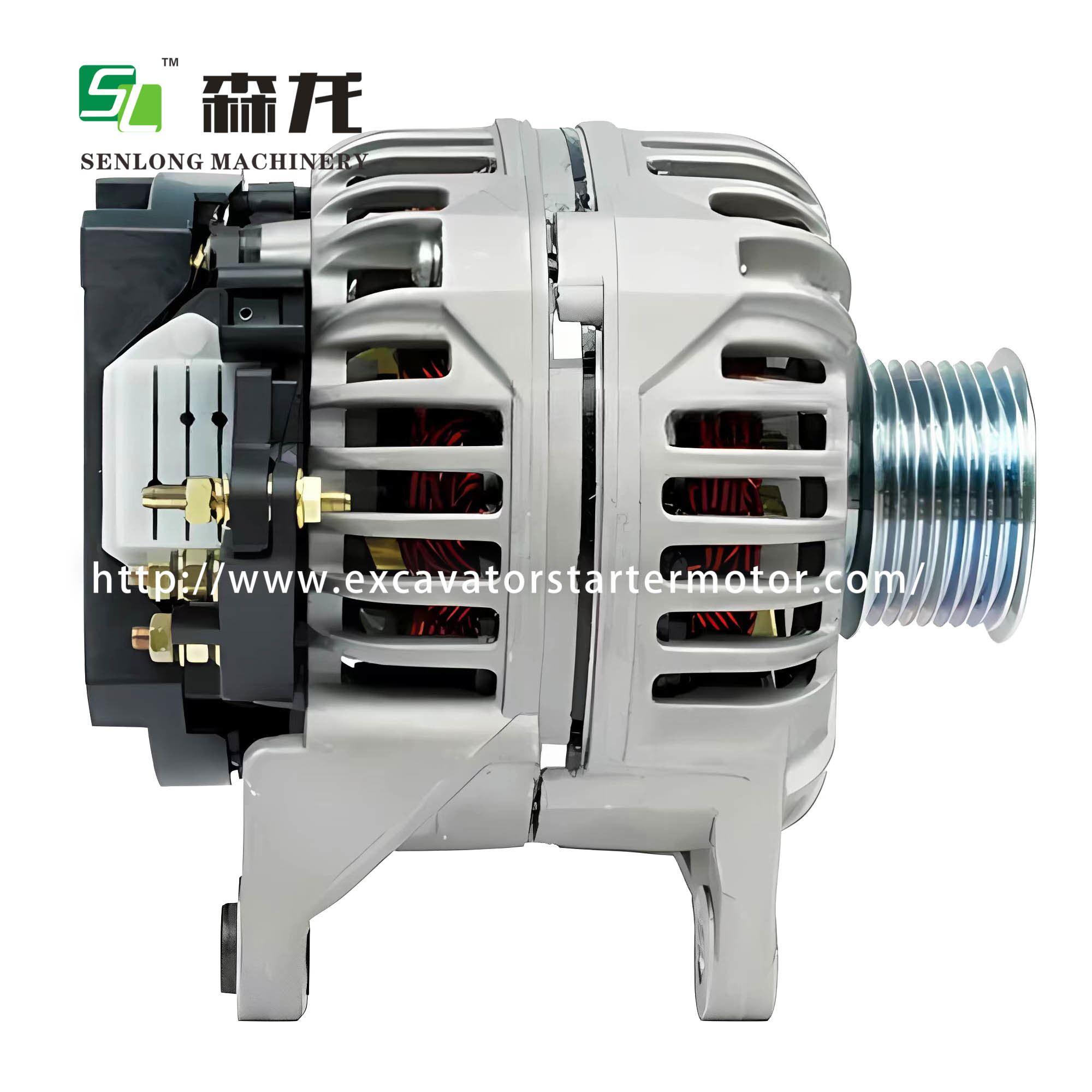 Alternator 24V 70A Heavy Machinery Generator 370100684 AVI136A 1-3520-25W 4984043 5267512 C4935821 AVI136A101 301N22253Z