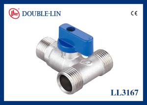 Wholesale 3 Way Male X Male X Male 25 Bar Tee Handle Ball Valve from china suppliers
