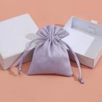 Candy Color Drawstring Jewelry Pouch Small Velvet Bags For Jewelry