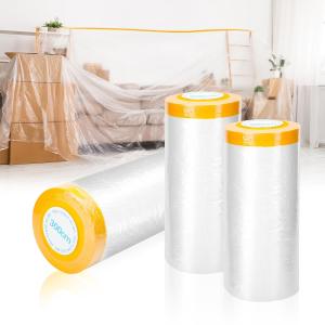 Wholesale Pre-Taped Dust Protection Washi Paper Tape Masking Film from china suppliers