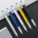 Multifunctional Metal Creative Ballpoint Pen Ruler Screwdriver Touch Screen