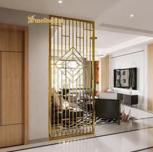 Wholesale 304 Stainless Steel Room Divider , 3048mm Metal Partition For Living Room from china suppliers
