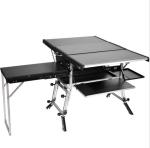 Aluminum Stainless Steel Folding Camping Table for Portable Kitchen in Car or