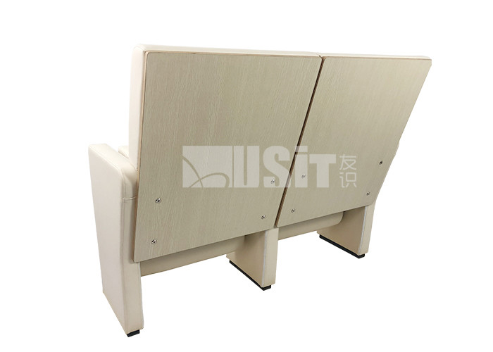 Auto Return Spring Padded Church Chairs With Alu Alloy Leg