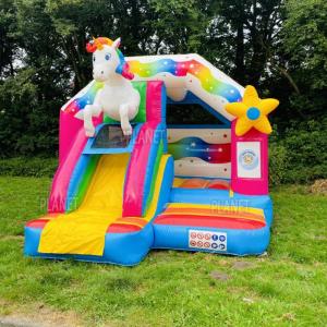 Wholesale Outdoor PVC Unicorn Inflatable Bouncy Castle For Kids and Adults from china suppliers