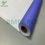 24'' X 150ft One Side Purplish Blue 20lb CAD Bond Paper Roll 2'' Core