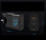 GaN 65W PD Multiport USB C Fast Charger Laptop Power Delivery Wall Charger
