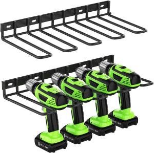 Wholesale Wall Mount Power Tool Storage Organizer Heavy Duty Drill Holder Behind Doors/On Walls from china suppliers
