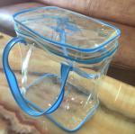 Water Resistant Plastic PVC Wine Bag , Wine Bottle Ice Bags Cooler With Tube