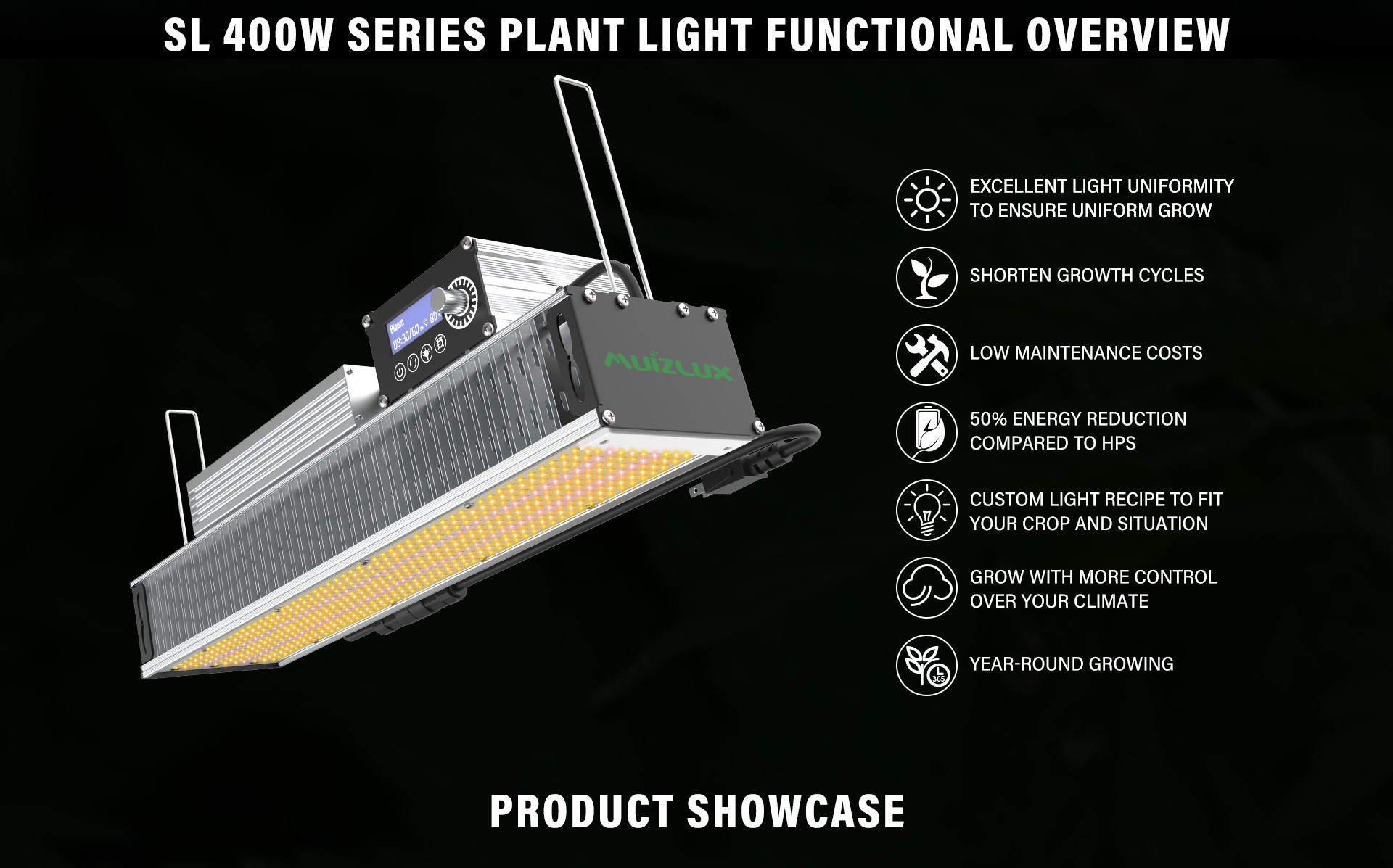 High Efficiency 400w Led Grow Lights For Weed Growing 600W HPS Replace Dimmable Timing Full Spectrum Daisy Chain