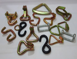 25mm Bs 1000kg Double J Hook Long Working Life For Car Tie Down Ratchet Straps
