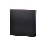UV Coating Rigid Paper Boxes Chocolate Packaging Top Flip Lid Black