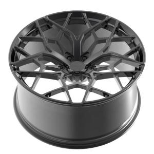 Wholesale 21 inch monoblock brushed black car wheels 5X115 aluminum alloy forged wheels from china suppliers