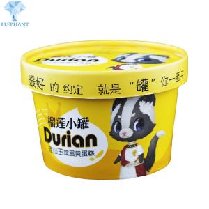 Wholesale PE Paper 6Oz Frappe Individual Ice Cream Cups With Wooden Spoons from china suppliers