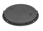 Black Heavy Duty Manhole Covers Metal Drain Cover Corrosion Resistant