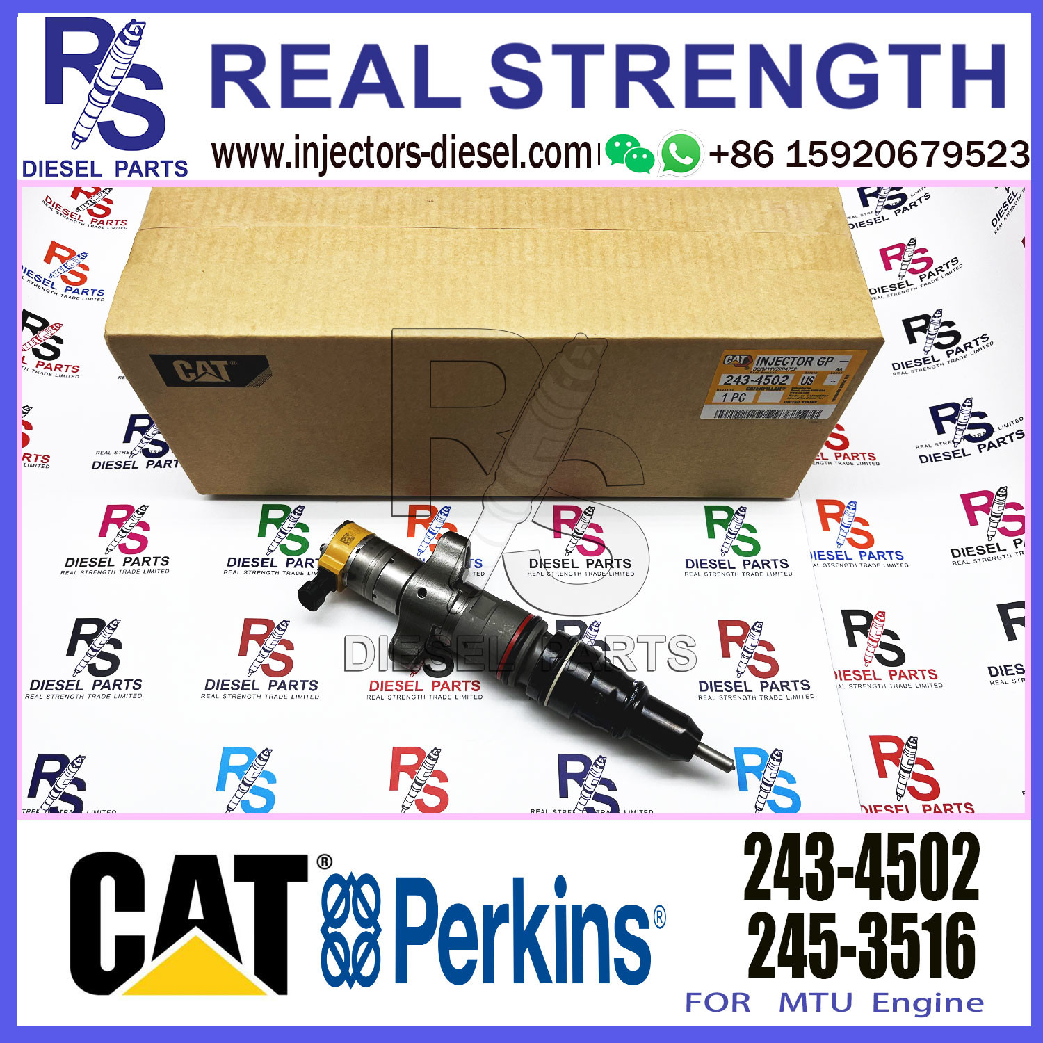 Diesel Fuel Injector 10R-4761 387-9430 243-4502 295-1408 For Cat C7 Engine
