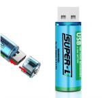 Full high capacity USB rechargeable 1.5V 1000mAh li ion battery No. 5 AA battery