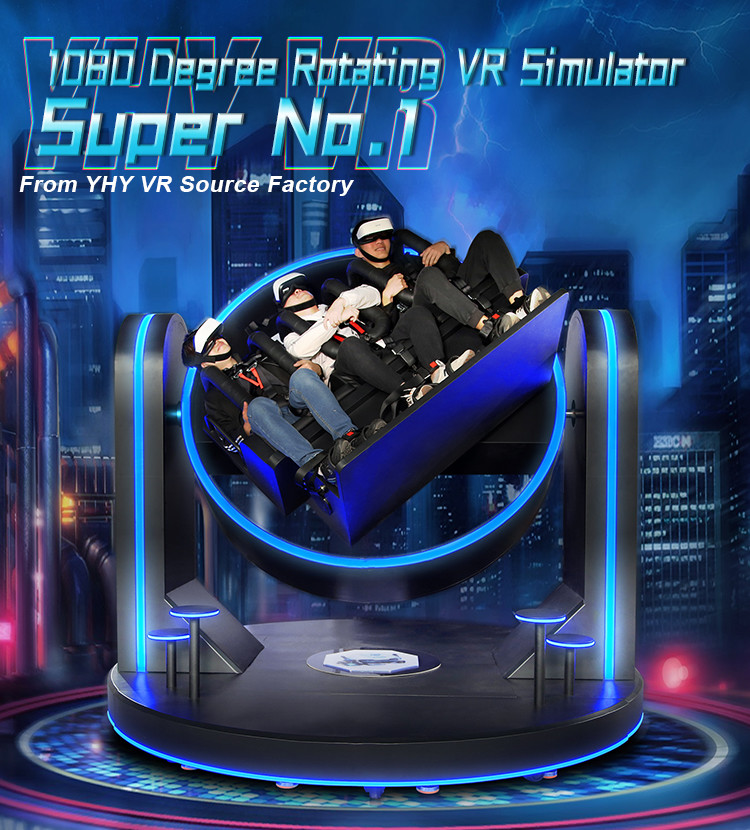 10kw VR Theme Parks 9D Virtual Reality Cinema Simulator Arcade 360 Rotation