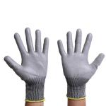 White PU Coating Cleanroom Gloves Anti Static ESD Work Mitten Carbon Fiber