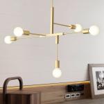 Industrial Light Modern Loft Ceiling Gold Black Chandelier Lamp Cliff Suspension