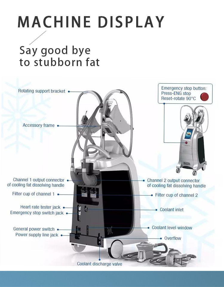 HOTTEST 4 handpiece professional Cryolipolysis Machine, Cryolipolysis Slimming Machine, Cryolipolysis Fat Freezing Machi