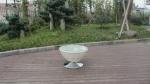 UV Resistant Fashion Obelisk Chair With Round Tea / Coffee Table