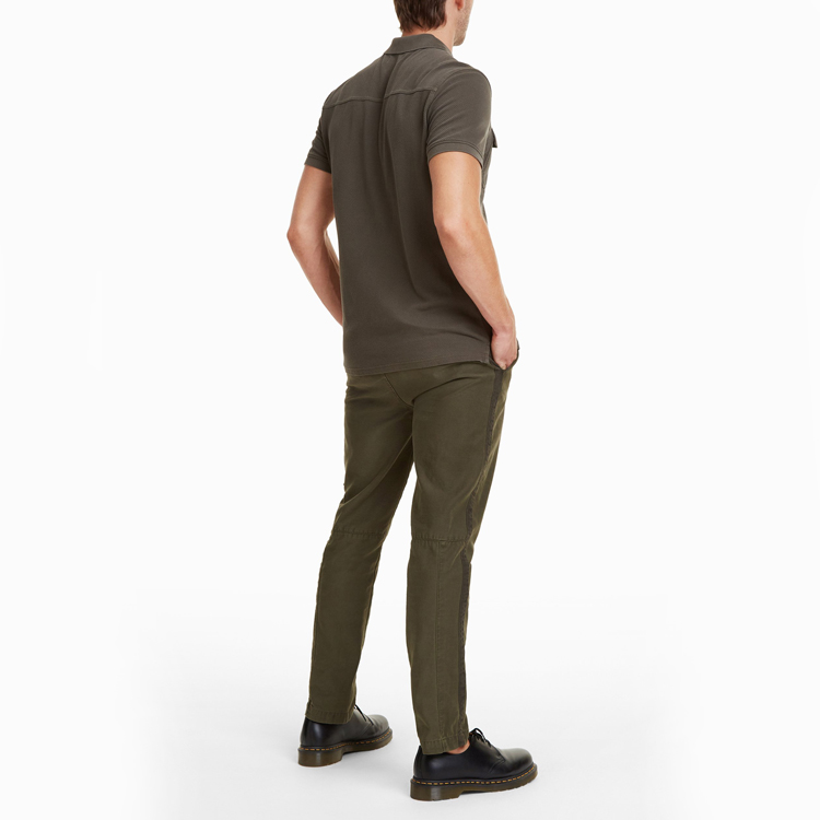 High quality 2019 fashion mens clothing 100% cotton premium short-sleeved polo shirt