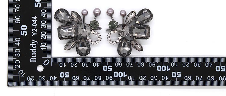 Bee Shaped Popular Rhinestone Shoe Buckle Nickel / Black / Gold Color