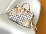Coated Canvas Speedy Louis Vuitton Damier Azur 25 M46390