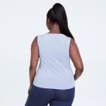 customizable Women'S Plus Size Yoga Wear Round Neck Laser Cut Tank Top