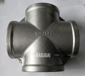 Wholesale AISI 304 MSS SP-114 CL150 2½”Stainless Steel Cast Threaded Straight Cross from china suppliers
