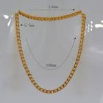 Korean chain Men & woman Trendy Jewelry Gift Wholesale 18K Real Gold Plated