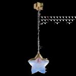 Antique glass star moon starry sky pendant lamp bedroom bedside lamp staircase