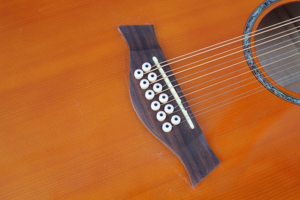 12 strings blond acoustic guitar TY 12 strings 814 acoustic electric guitar round body 814ce guitar