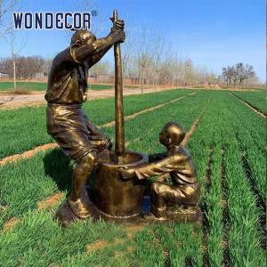 Wholesale Bronze metal art sculpture of large-scale outdoor sculpture workers from china suppliers