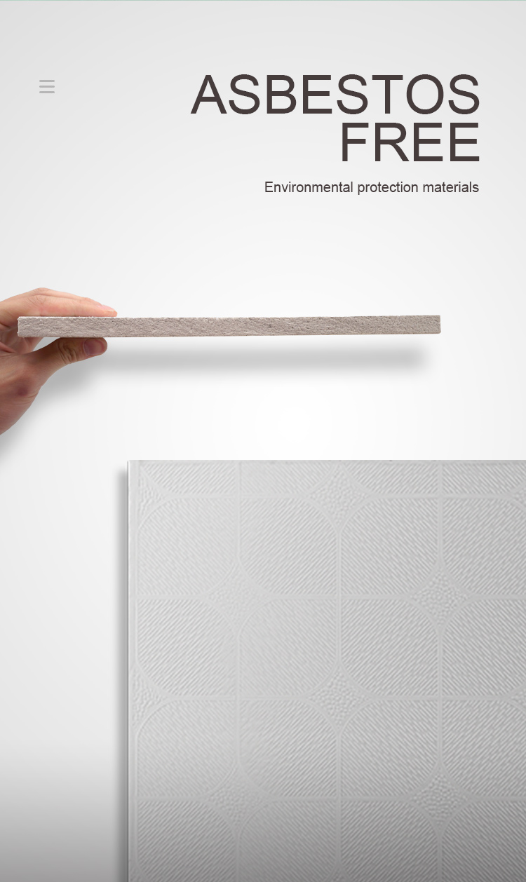 4x8 PVC Gypsum Ceiling Plasterboard Water Resistant For Office Ceiling