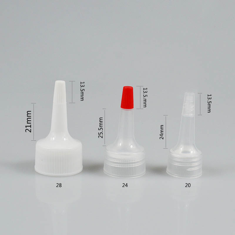 Long Nozzle Drop Cap for Sauce 20/410 24/410 28/410 Customzed Color Plastic Screw Cap