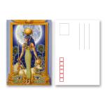 Flip Changing Effect 3d Lenticular Postcards PET / PP / PVC Printing
