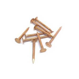 Wholesale Plain 40mm Copper Clout Nails , Solid Copper Roofing / Slating Nails from china suppliers