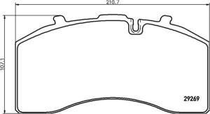 Wholesale WVA 29158/29269 Disc Brake Pads for Mercedes Benz/ SAF from china suppliers