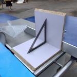 5.5KW Woodworking Machinery Double Saw Blades Sliding Table Saw for 45 90