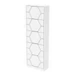 Wooden shoe cabinet with five door
