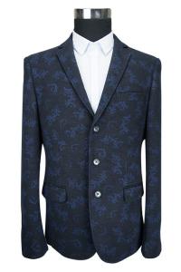 Wholesale Autumn Print Suit Blazer For Mens 70% Cotton 30% Polyester Knitted Fabric from china suppliers